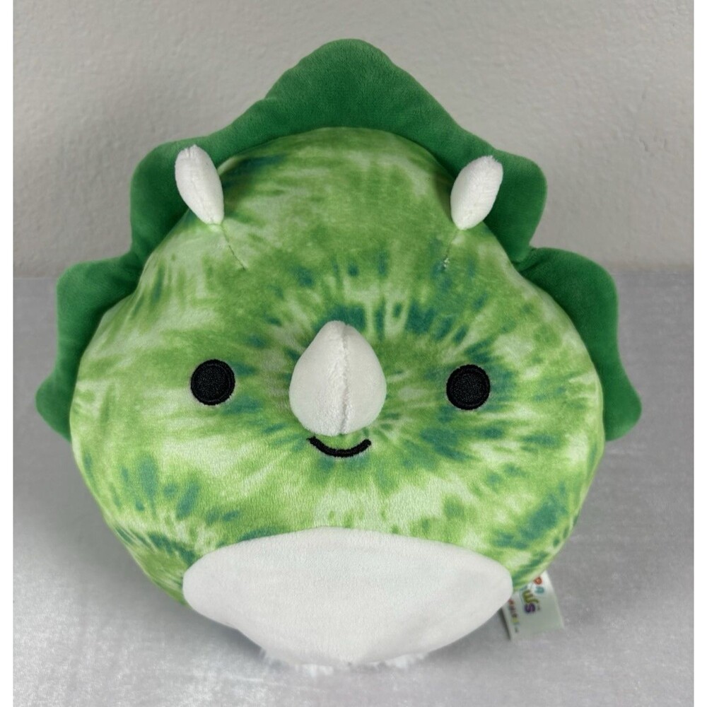 Flip A Mallows Triceratops Dragon Squishmallow Plush Reversible 8” Preowned
